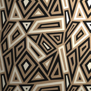 Gift Wrap - Kraft Paper Gift Wrap Pack 1 Roll - 2M - Geo Shards Design