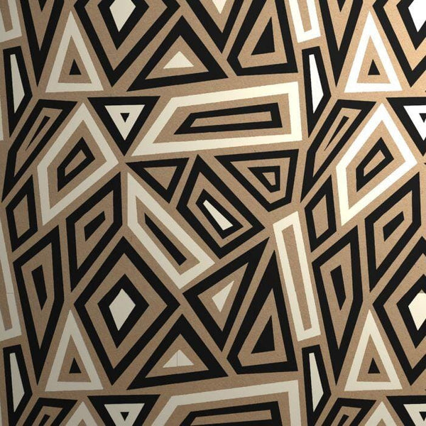 Gift Wrap - Kraft Paper Gift Wrap Pack 1 Roll - 2M - Geo Shards Design