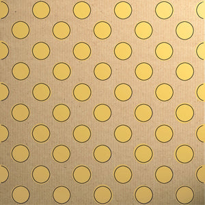 Gift Wrap - Printed Kraft Paper Gift Wrap Pack 1 Roll - 2M - Botanical Spot Yellow