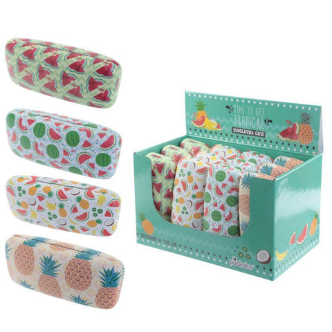 Glasses Case - Fun Glasses Case - Tropical Pineapple & Watermelon Design