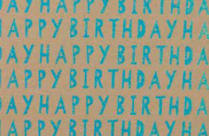 luxury Kraft paper - Neon Blue