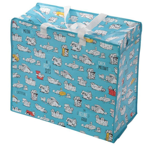 Laundry Bags - Simon's Cat Design Laundry Storage Bag - If I Fits, I Sits!