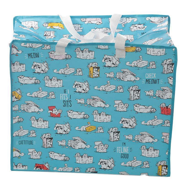 Laundry Bags - Simon's Cat Design Laundry Storage Bag - If I Fits, I Sits!
