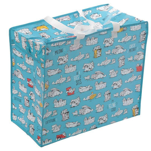Laundry Bags - Simon's Cat Design Laundry Storage Bag - If I Fits, I Sits!