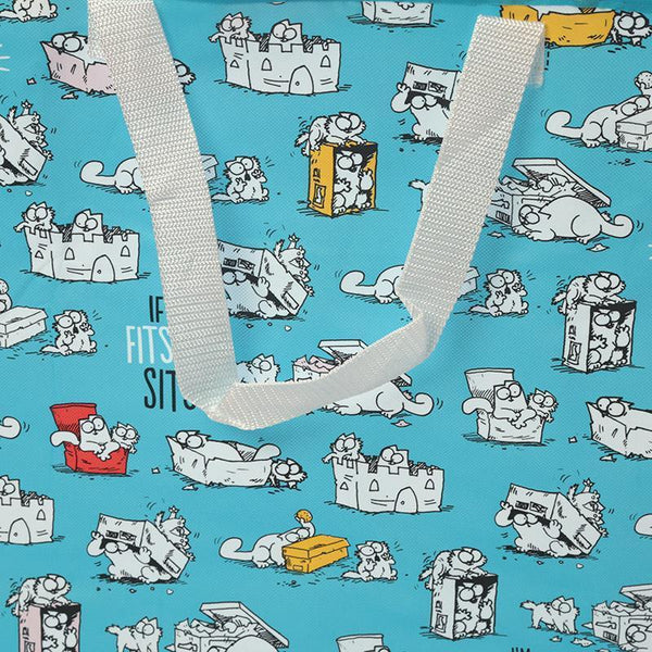Laundry Bags - Simon's Cat Design Laundry Storage Bag - If I Fits, I Sits!