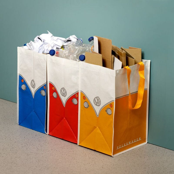 Laundry Bags - Volkswagen VW T1 Camper Recycling Bags - Set Of 3