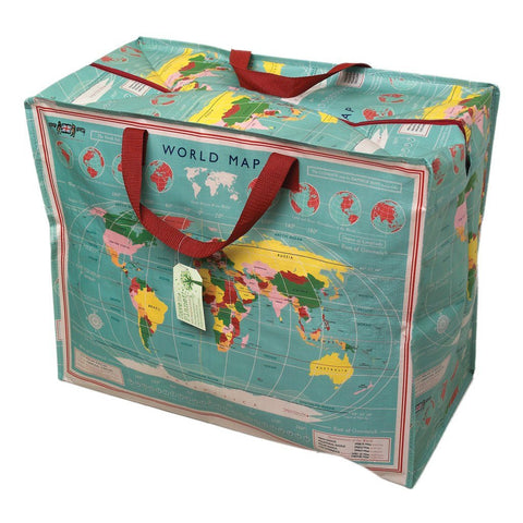 Laundry Bags - World Map Jumbo Storage Bag