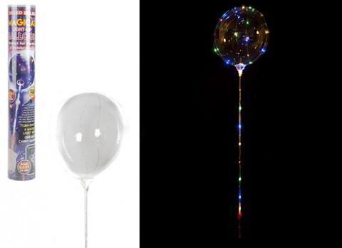 LED Balloon - Magical Light-Up Balloon  - 30 LED Multi Colour Bulbs PK1 With Pump