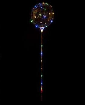 LED Balloon - Magical Light-Up Balloon  - 30 LED Multi Colour Bulbs PK1 With Pump