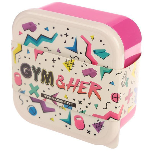 Lunch Box - Gym & Hers Design - Set Of 3 Nested Snack Pots