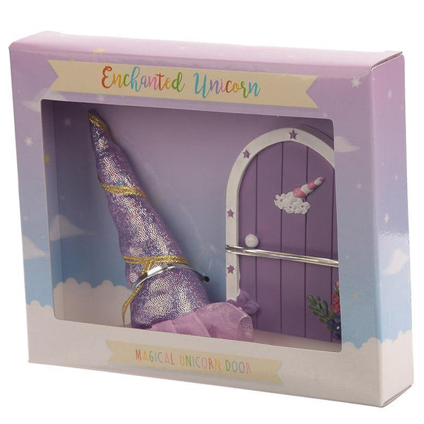 Magic Door - Cute Collectable Unicorn Horn Party Hat & Magic Door - Believe In Unicorns - Glitter Gift Set