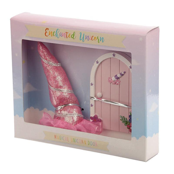 Magic Door - Cute Collectable Unicorn Horn Party Hat & Magic Door - Believe In Unicorns - Glitter Gift Set