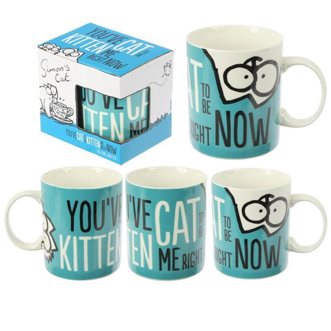 Mug - Simon's Cat New Bone China Mug - Licensed - You've Cat To Be Kitten Me Now!