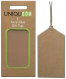 Kraft Recyclable Gift Tags - Natural