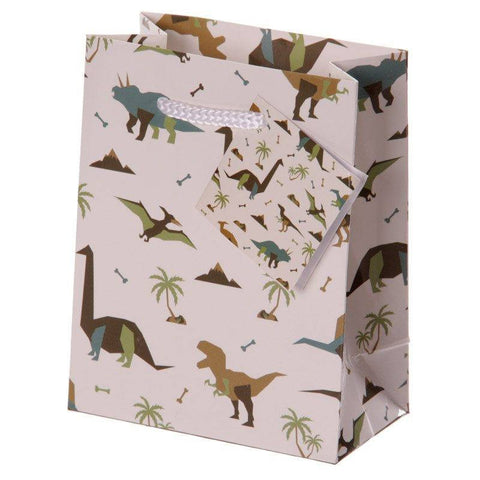 Pack Of 6 Gift Bags - Pack Of 6 - Fun Dinosaur Party Gift Bags 14 X 6 X 11cm (Pk6)