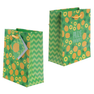 Pack Of 6 Gift Bags - Pack Of 6 - Funky Pineapple & Watermelon Party Gift Bags 14 X 6 X 11cm (Pk6)