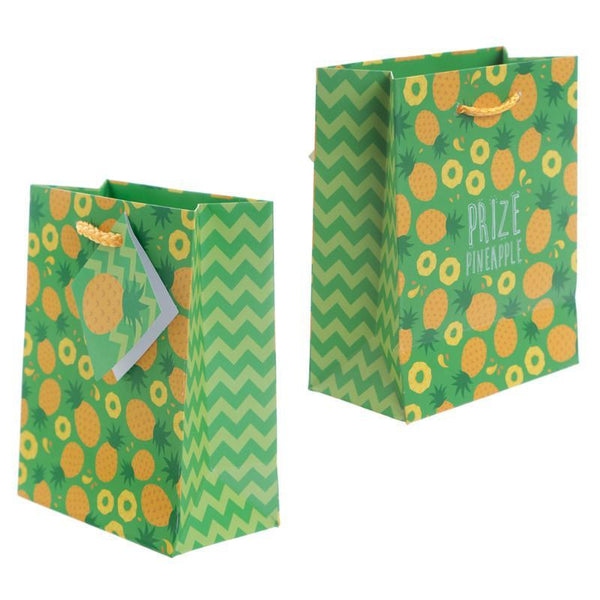 Pack Of 6 Gift Bags - Pack Of 6 - Funky Pineapple & Watermelon Party Gift Bags 14 X 6 X 11cm (Pk6)