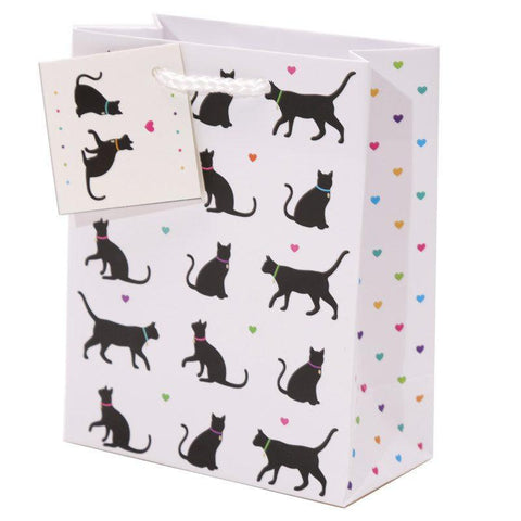 Pack Of 6 Gift Bags - Pack Of 6 - I Love My Cat Design Party Gift Bags 14 X 6 X 11cm (Pk6)