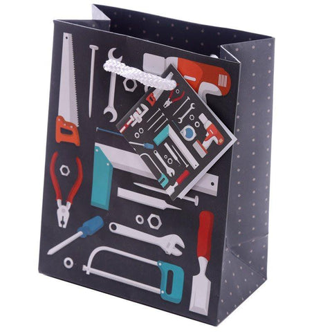 Pack Of 6 Gift Bags - Pack Of 6 - Tools Party Gift Bags 14 X 6 X 11cm (Pk6)