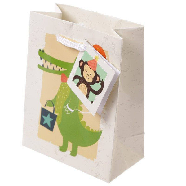 Pack Of 6 Gift Bags - Pack Of 6 - Zoo Animals Party Gift Bags 14 X 6 X 11cm (Pk6)