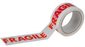 Parcel Tape - Parcel Tape - Fragile White (Low Noise) 48mm X 66M