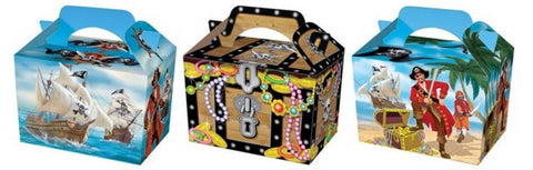 Party Boxes - Pack Of 10 Party Boxes - Pirate PK10 Gift Boxes