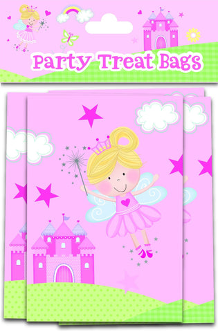 Partyware - 10 Pack Pink Fairy Treat Bags - Partyware - 10PK