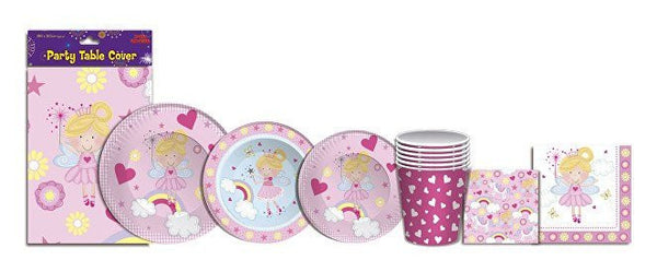 Partyware - 8 Pack Pink Fairy Paper Bowls - Partyware - 8PK 16CM ROUND