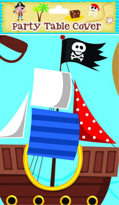 Partyware - Blue Pirate Table Cover - Partyware - 180cm X 120cm