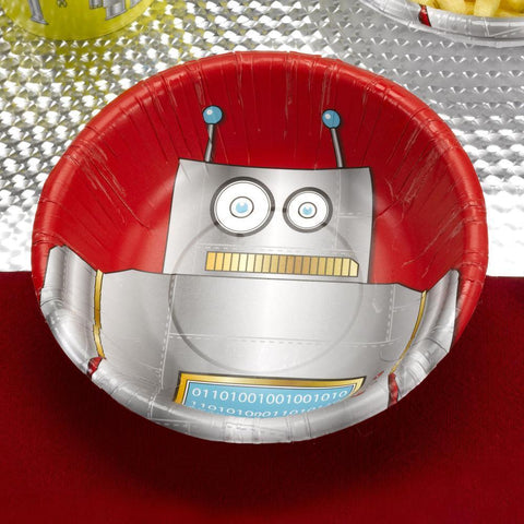 Partyware - Robot Heroes - Paper Bowls PK8