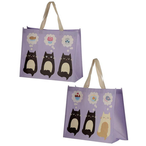 Shopping Bag - Cat Design Durable Reusable Shopping Bag - Feline Fine