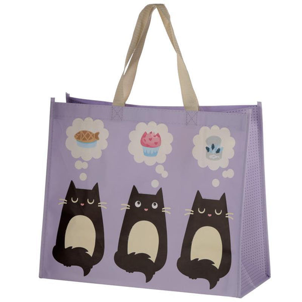 Shopping Bag - Cat Design Durable Reusable Shopping Bag - Feline Fine