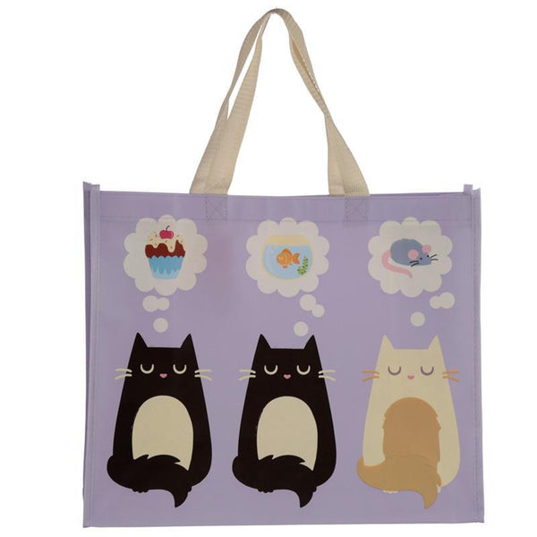 Shopping Bag - Cat Design Durable Reusable Shopping Bag - Feline Fine