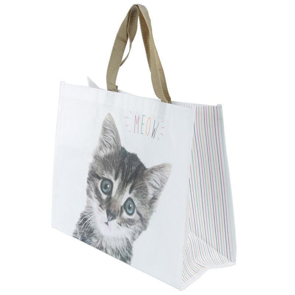 Shopping Bag - Cute Cat Design Durable Reusable Shopping Bag - Meow!