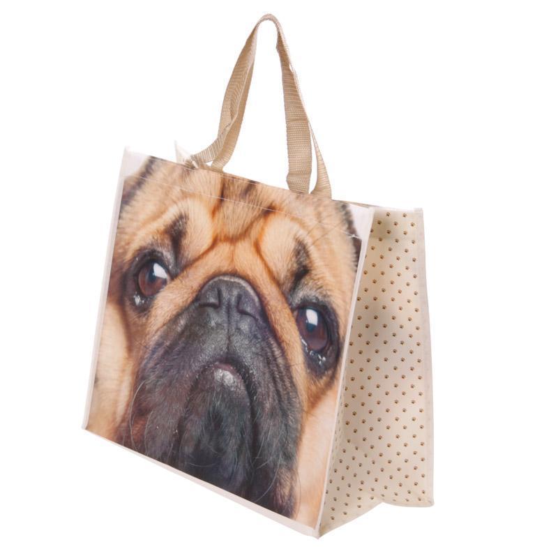 Shopping Bag - Cute Pug Design Durable Reusable Shopping Bag