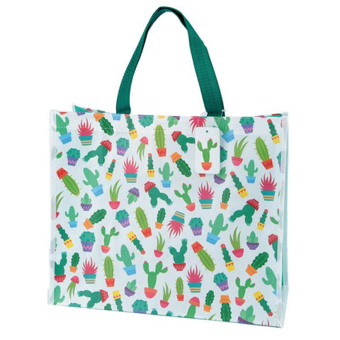 Shopping Bag - Fun Cactus Design Durable Reusable Shopping Bag