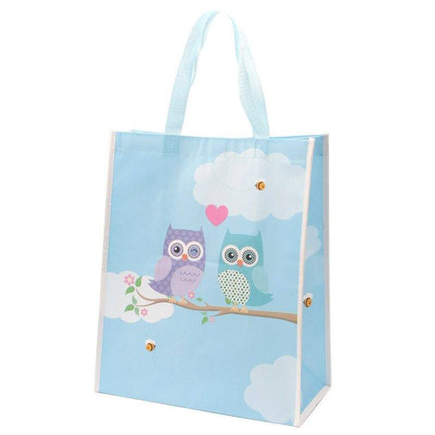 Shopping Bag - Love Owls Shopping Bag - H 39.5cm W 33cm D 16cm