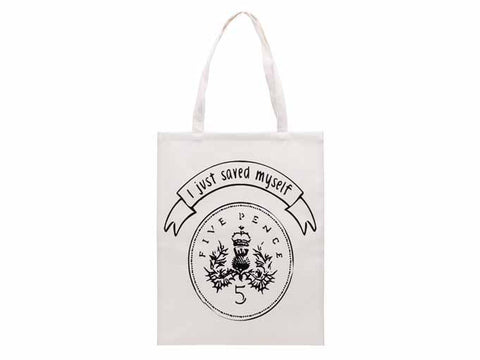 Shopping Bag - Totes Amaze Canvas I Just Saved Myself 5p Slogan Shopper Bag