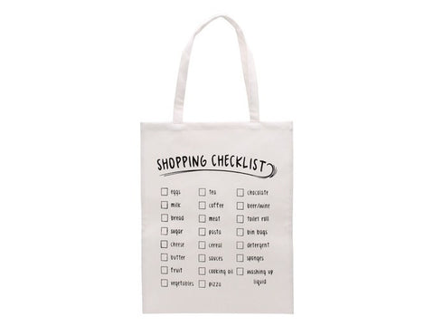 Shopping Bag - Totes Amaze Canvas Shopping List Slogan Shopper Bag