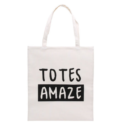 Shopping Bag - Totes Amaze Canvas Totes Amaze Slogan Shopper Bag
