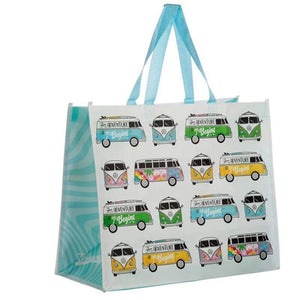 Shopping Bag - Volkswagen VW T1 Camper Bus Design Reusable Shopping Bag - Summer Love Surf