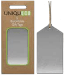 Kraft Recyclable Gift Tags - Silver