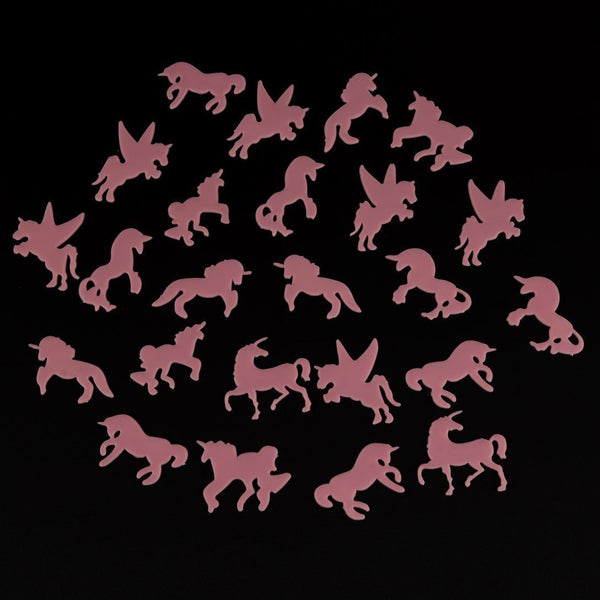 Stickers - Unicorn Glow In The Dark Stickers Decal Wall Art Room Decor  24 Pc Unicorns