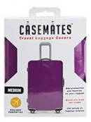 Suitcase - Travel Suitcase Cover - Medium - Perfect For Ensuring Your Luggage Stands Out! -Purple