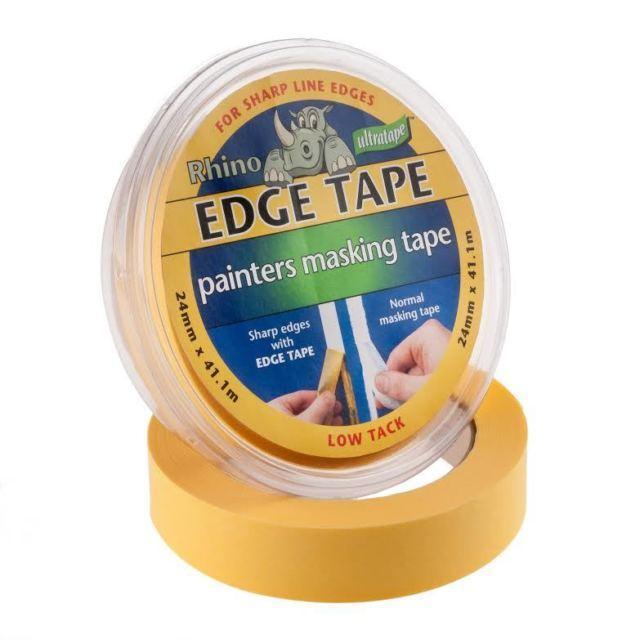 Tape - Rhino Ultratape - Edge Line Masking Tape 24mm X 41.1M - Yellow