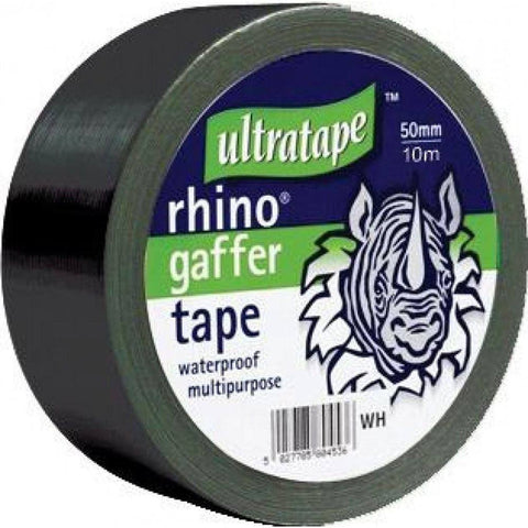 Tape - Rhino Ultratape - Gaffer Tape 50mm X 10M - Black