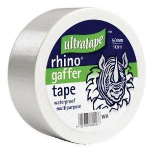 Tape - Rhino Ultratape - Gaffer Tape 50mm X 10M - White