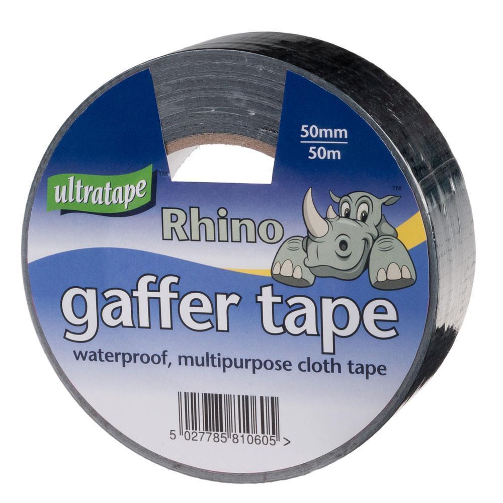 Tape - Rhino Ultratape - Gaffer Tape 50mm X 50M - Black