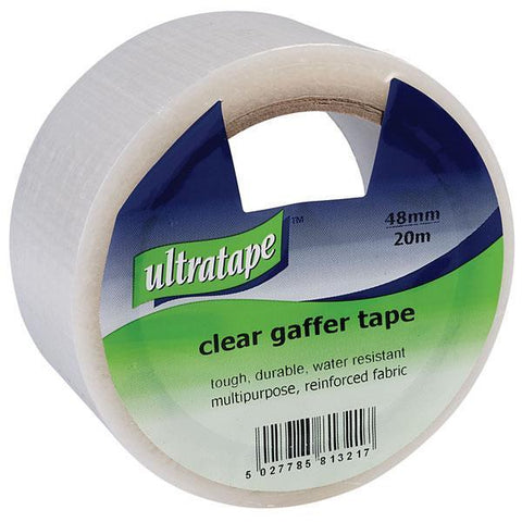 Tape - Ultratape - Gaffer Tape 48mm X 20M - Clear Reinforced Cloth Tape