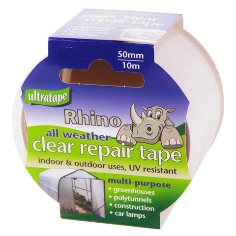 Tape - Ultratape - Rhino All Weather Clear Self Adhesive Tape 50mm X 10M - Clear